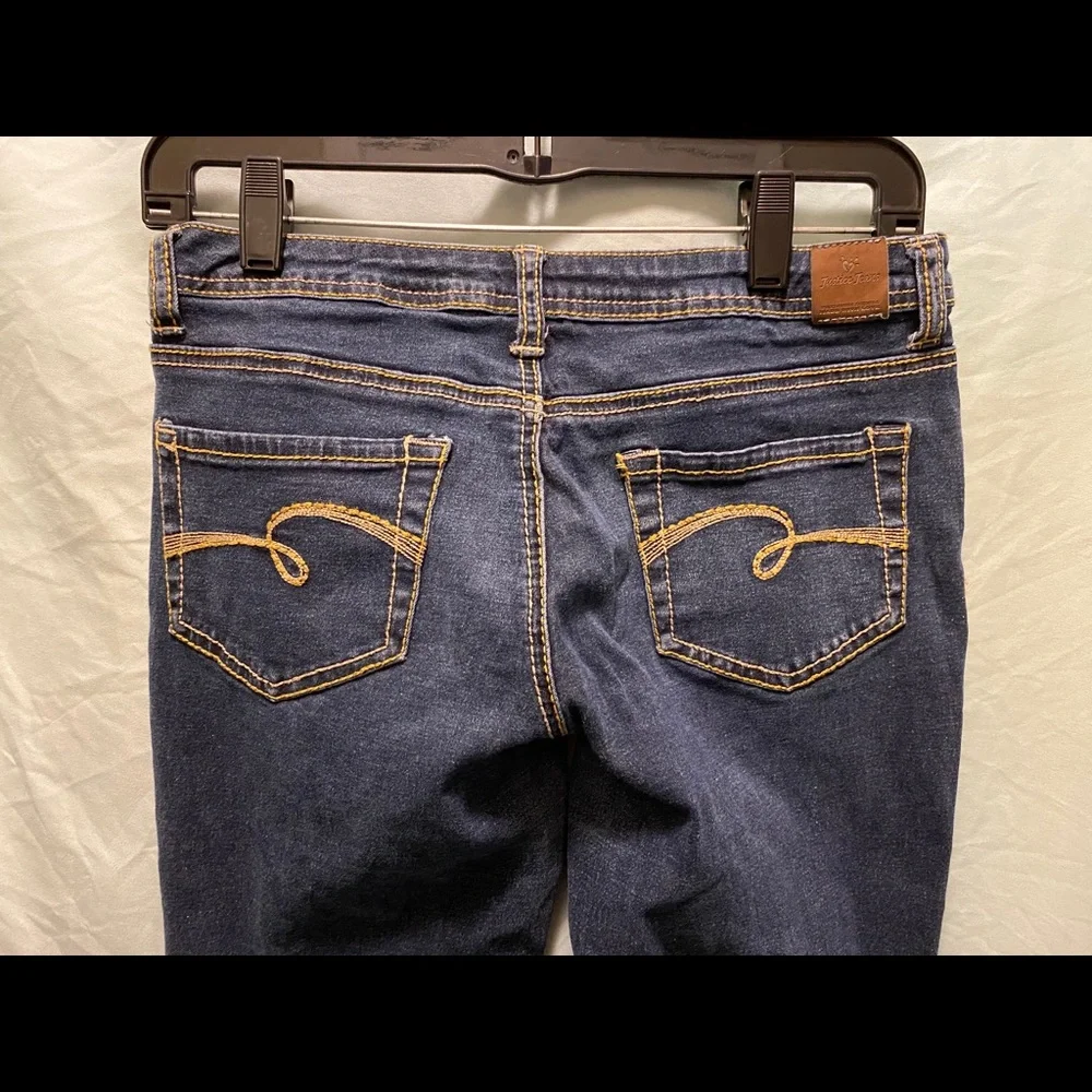 Justice dark blue jeans size 14R skinny